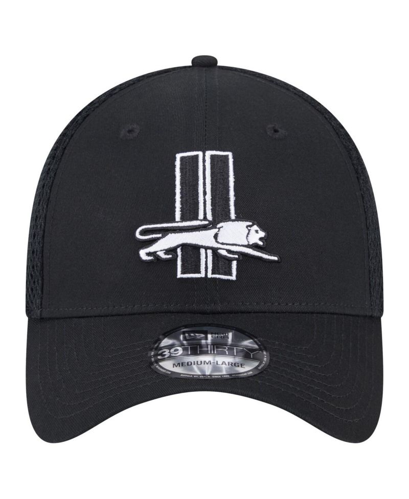 Men's Black Detroit Lions Main Neo 39THIRTY Flex Hat