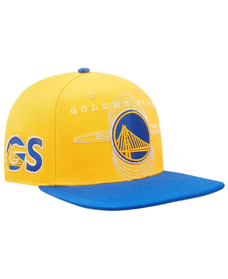 Men's Gold/Royal Golden State Warriors Logo Morph Snapback Hat