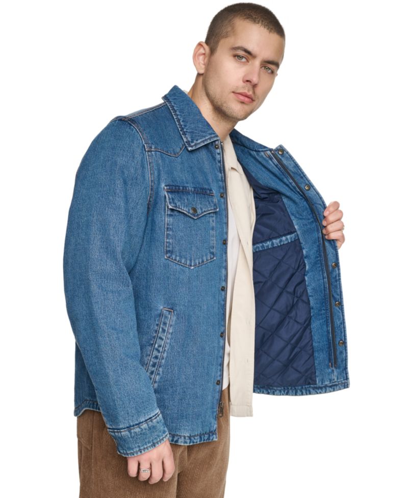 Men's Denim Filled Shacket