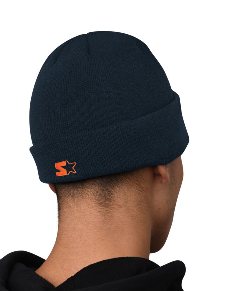 Men's Navy Chicago Bears Hoodie and Cuffed Knit Hat Combo Pack