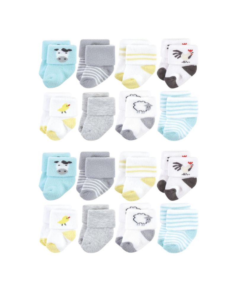 Baby Boys Hudson Unisex Plush Cotton-Blend Unisex Terry Socks