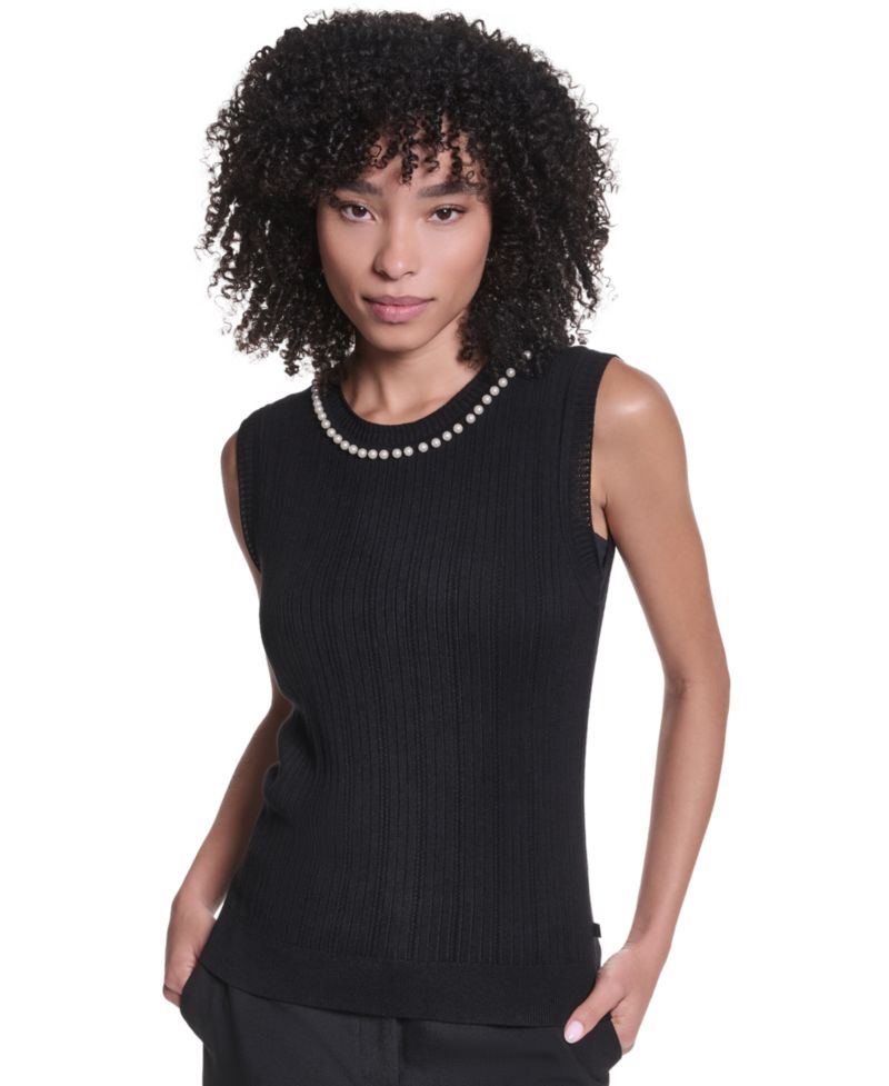 Women's Short-Sleeve Crewneck Sweater