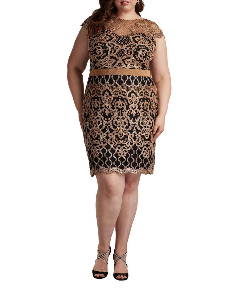 Miranda Sequin Embroidered Dress - PLUS SIZE