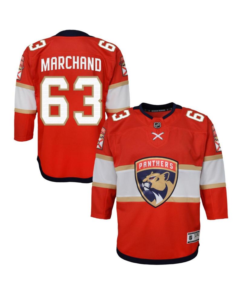 Big Boys and Girls Brad Marchand Red Florida Panthers Premier Player Jersey