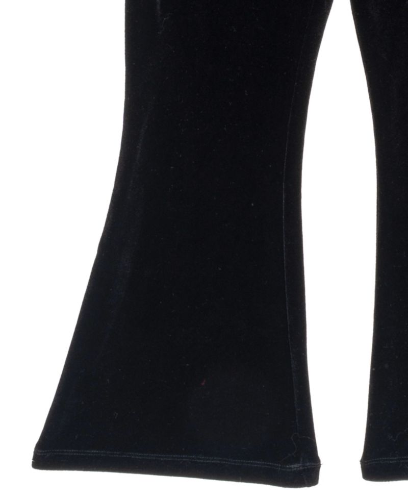 Girls' 4T-6x Long-Sleeve Velvet-Bow Top and Flare Pants, 2-Piece Set