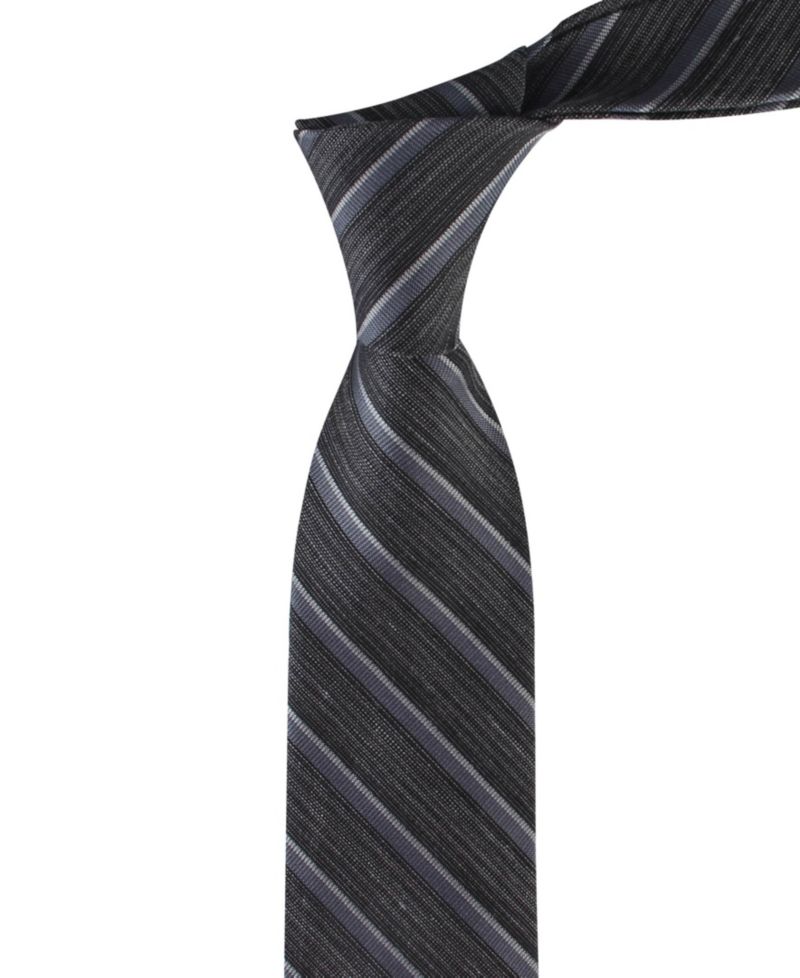 Men's Silk & Linen Blend Striped Tie