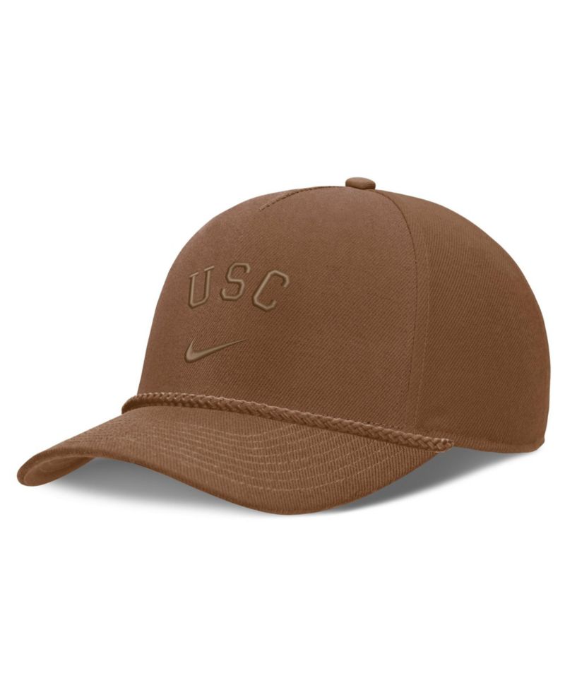 Men's and Women's Brown USC Trojans Campus Prep Tonal Rope Rise 5-Panel Adjustable Hat