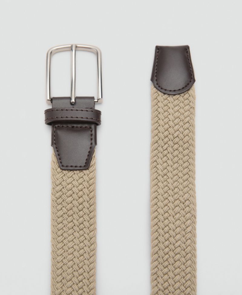 Men's Braided Elastic Belt