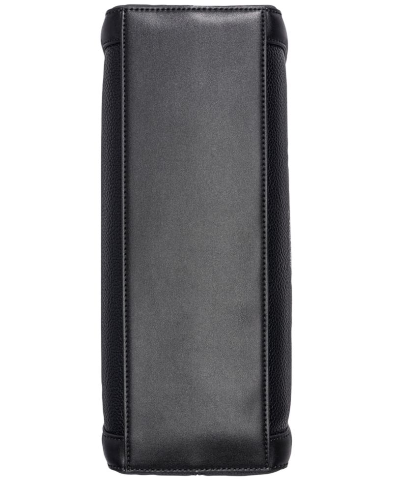Jean Top Zipper Satchel with Removable Hangoff