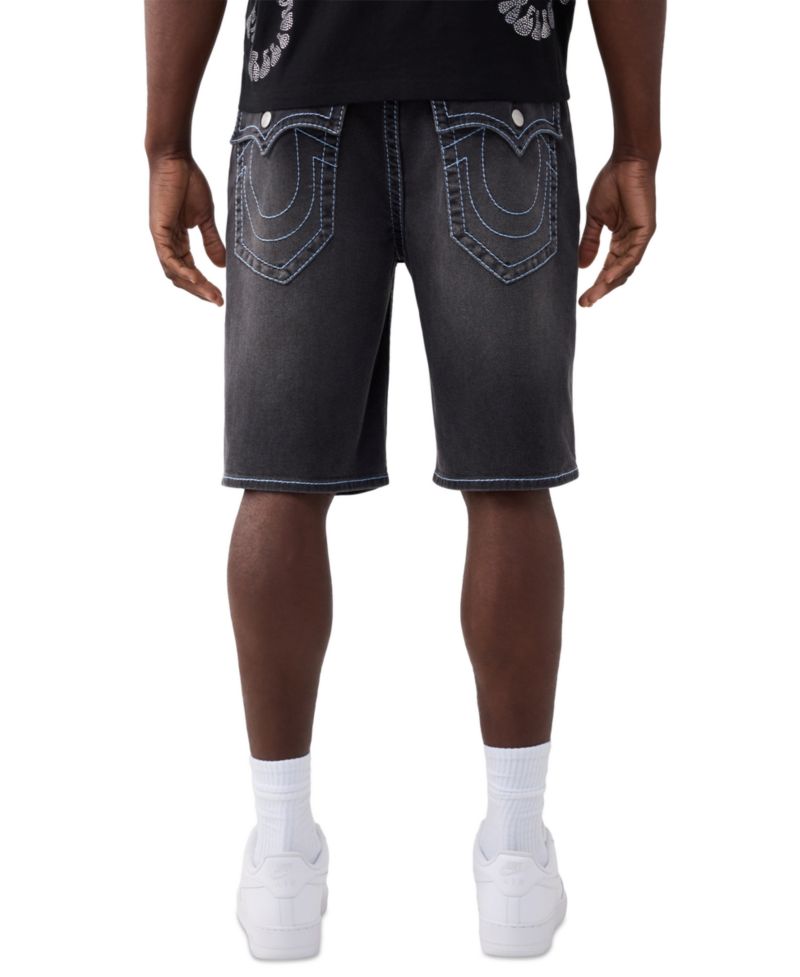 Men's Baggy Big T Flap Denim Shorts