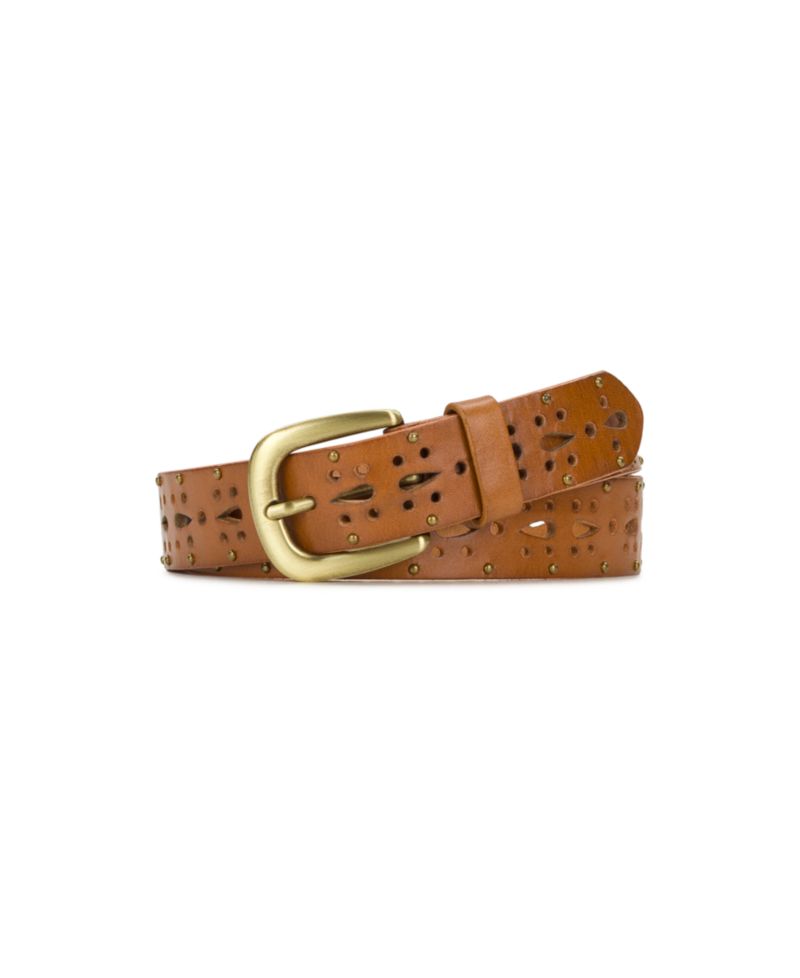 Odile Cutout Studded Leather Belt