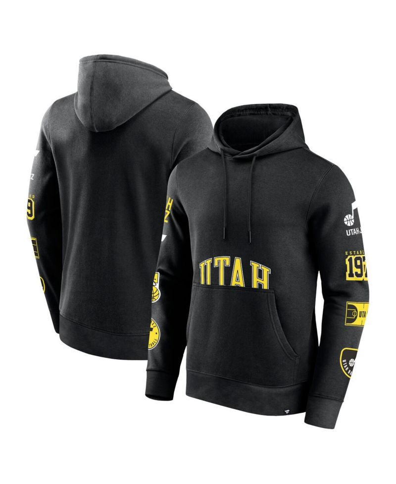 Men's Black Utah Jazz Home Court Pullover Hoodie