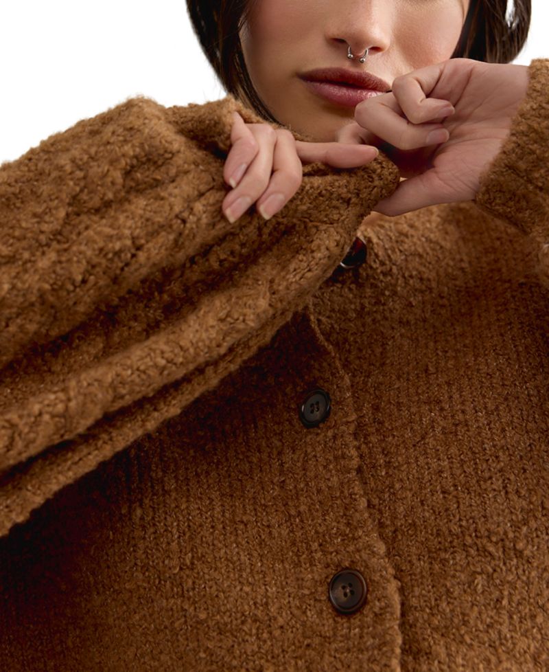 Women's Thistle Cropped Crewneck Cardigan