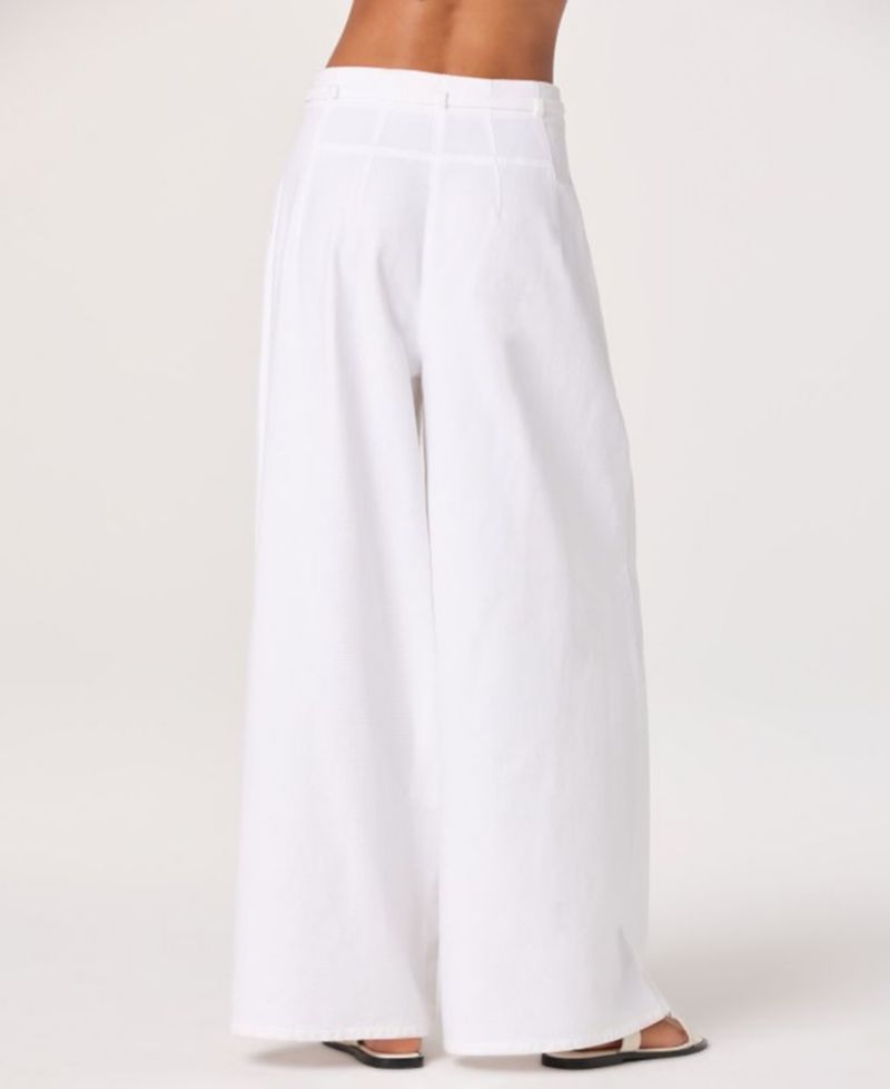 Women's Aiden High-Rise Wide-Leg Woven Pants