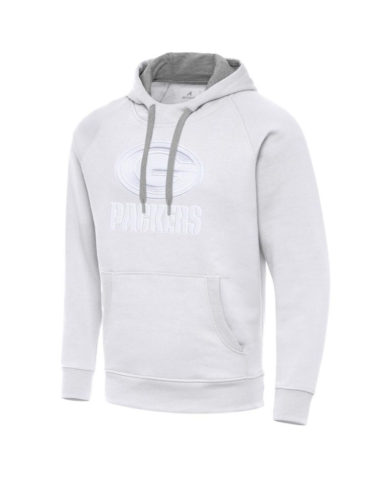 Men's White Green Bay Packers Victory Pullover Hoodie