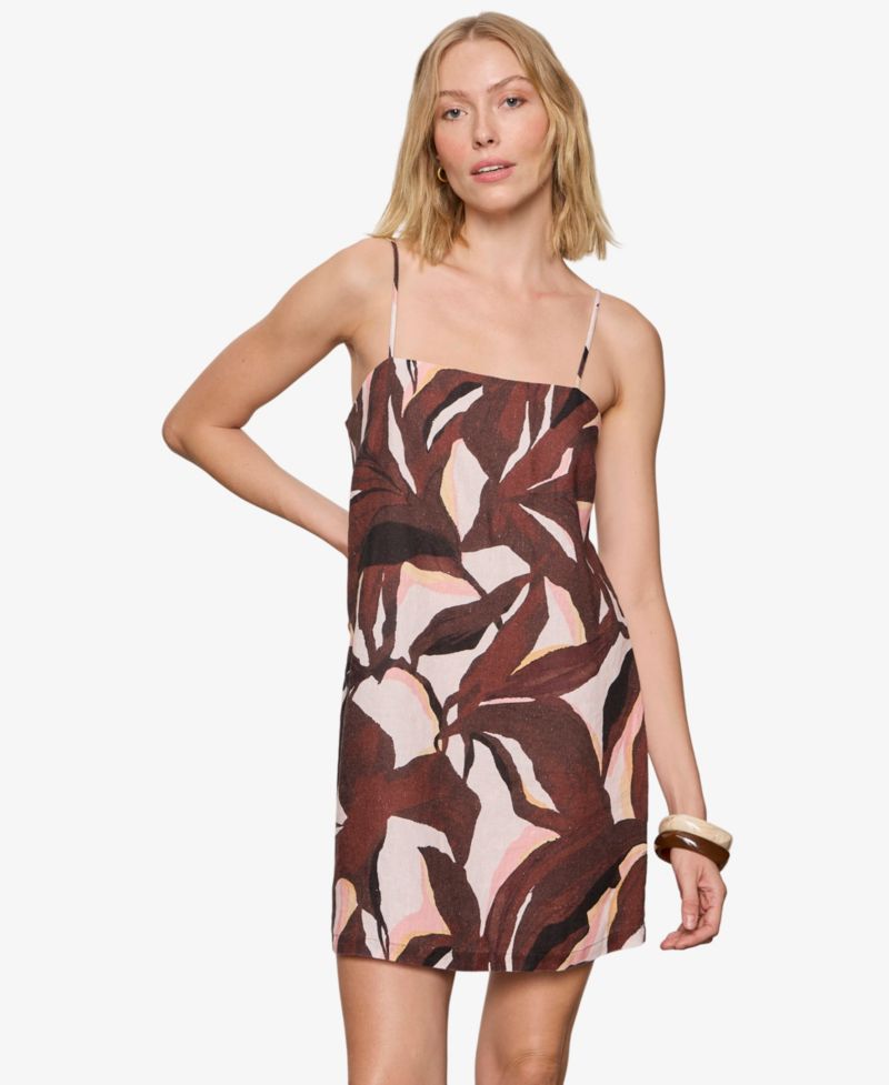 Women's Hideaway Printed Square Neck Mini Dress