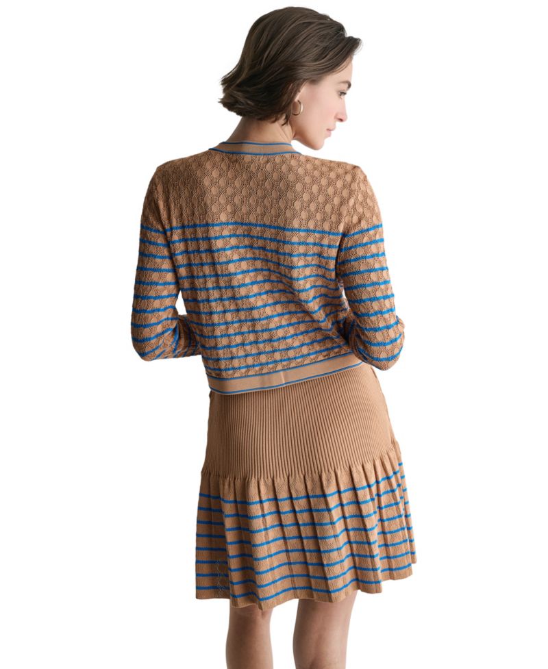 Women's Crewneck Button-Front Cardigan
