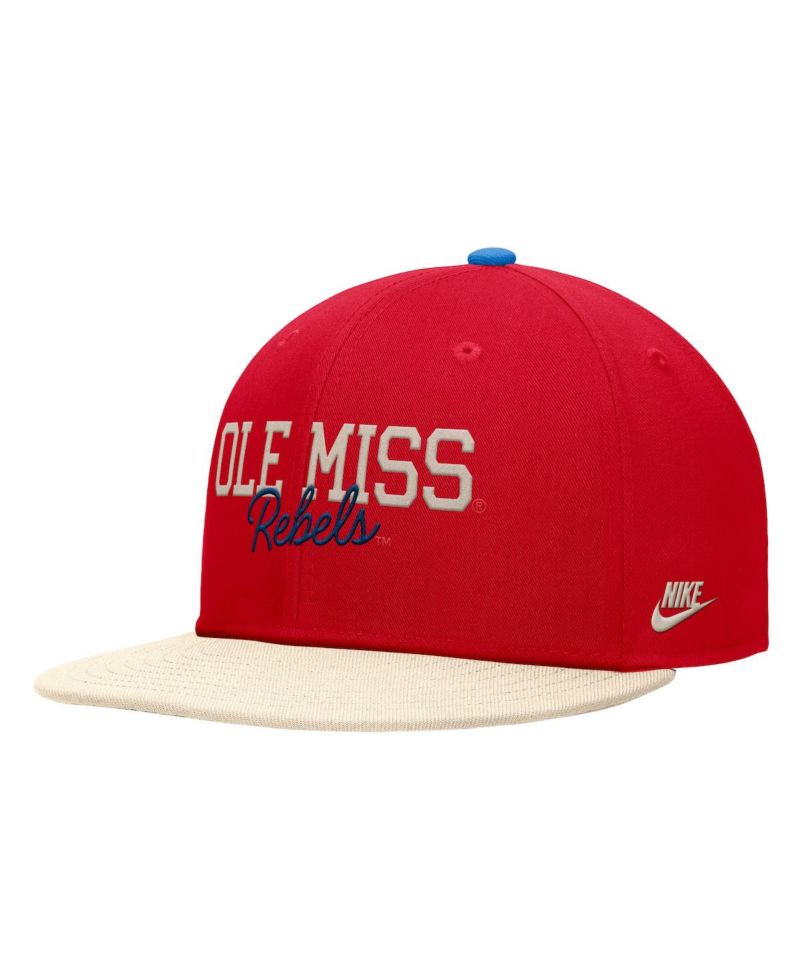 Men's Red Ole Miss Rebels Script Pro Dri-FIT Snapback Hat