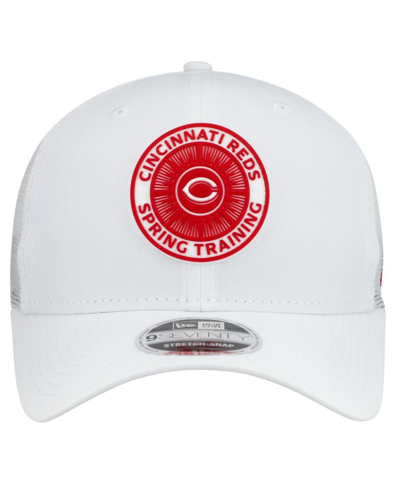 Men's White Cincinnati Reds 2026 Spring Training Fan Pack 9SEVENTY Adjustable Trucker Hat