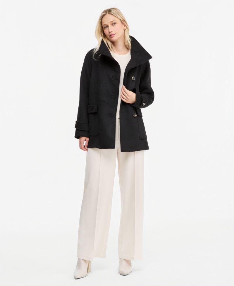 Women's Double-Faced Funnel Neck Coat