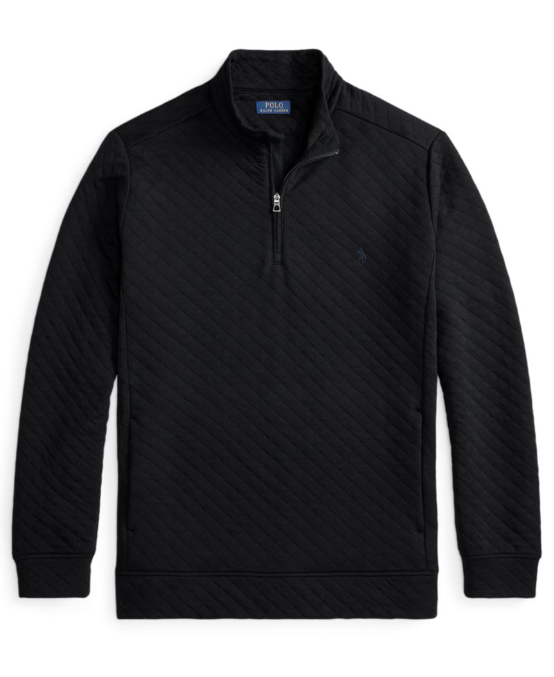 Men's Big & Tall Long-Sleeve Quilted Sweater