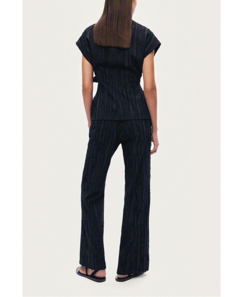 Women's Textured Belted Vest