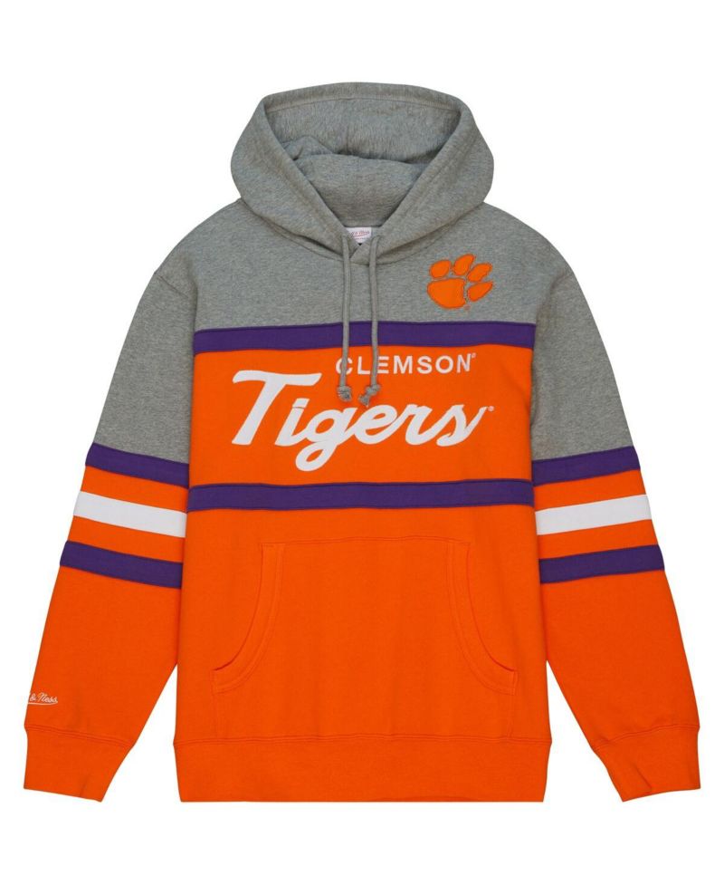 Men's Orange Clemson Tigers Head Coach Pullover Hoodie