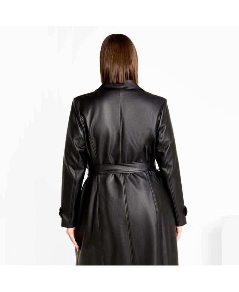 Plus Size Phylis Trench Coat