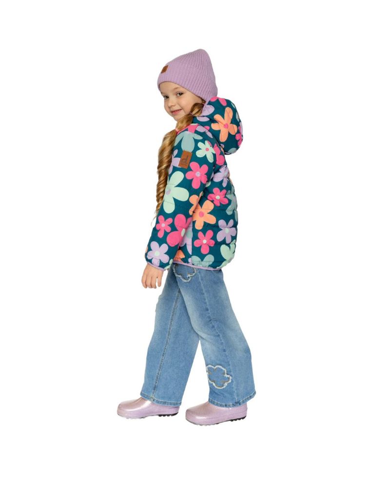 Little and Big Girl (6-14) Quilted Mid-Season Jacket