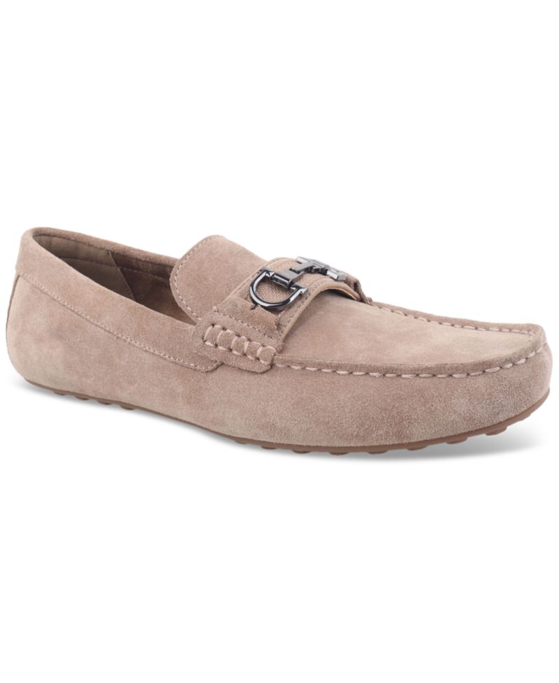 Men's Genuine Suede Slip-On Bit Driving Loafers