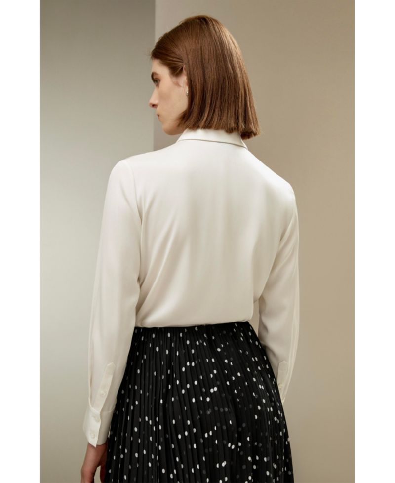 Women's Beaded Chain Silk Shirt