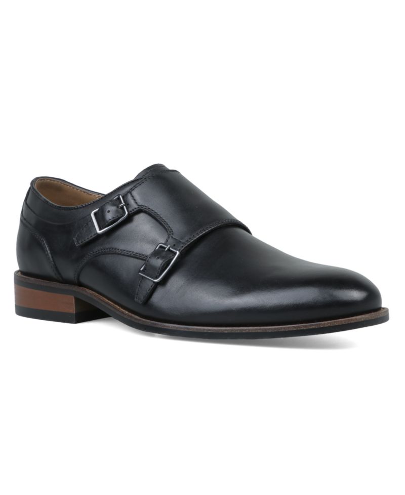 Men's Genuine Leather Monk-Strap Dress Shoes