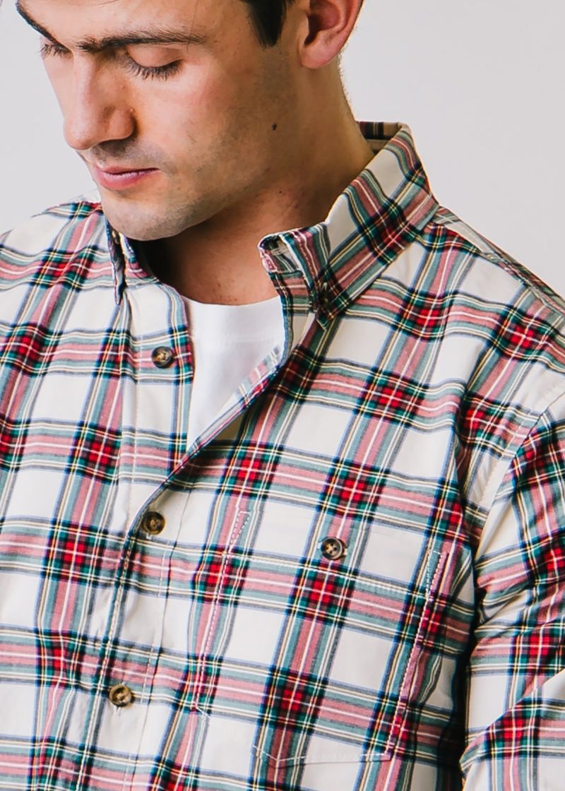 Men's Hope and Henry Organic Cotton Long Sleeve Stretch Poplin Button Down Shirt