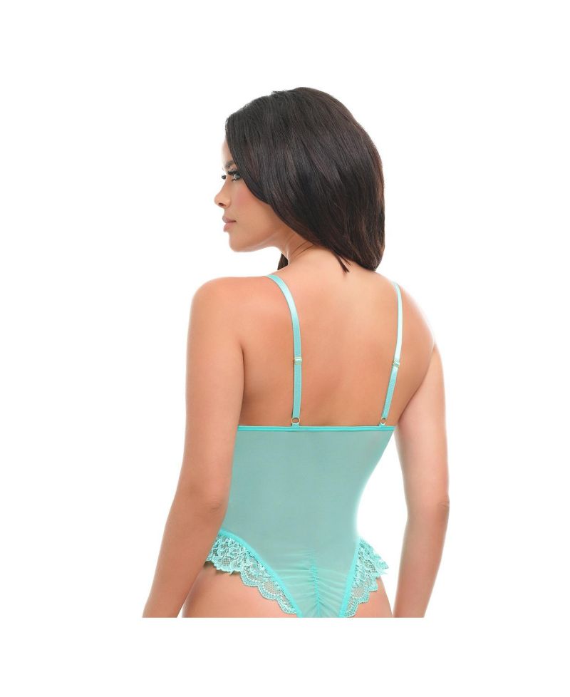 Women's Valentine Sheer Lacey Teddy