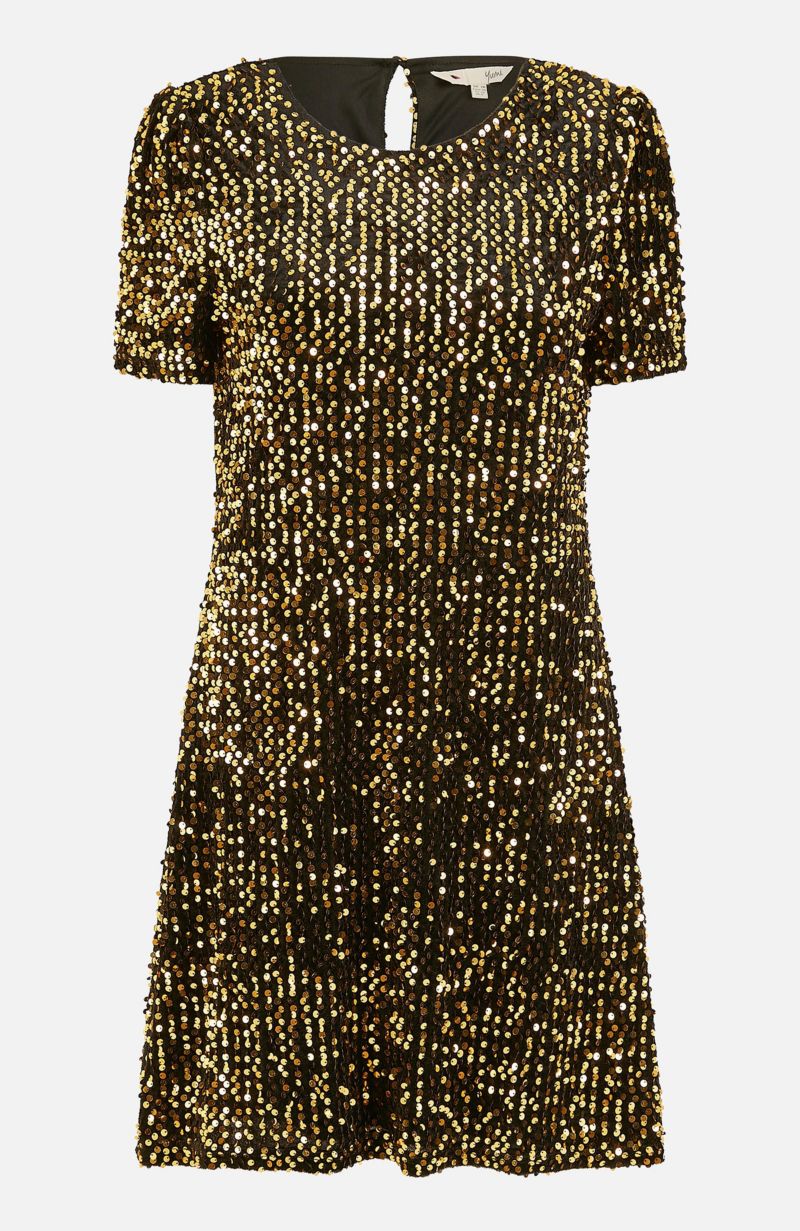 Women's Sequin Tunic Mini Dress