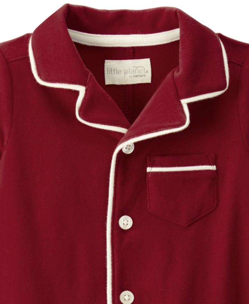 Baby Boys' or Baby Girls' Long-Sleeve Collared Coveralls