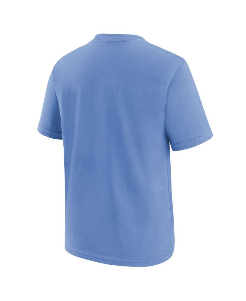 Big Boys and Girls Light Blue Chicago Cubs Electric Bear Alternate T-Shirt