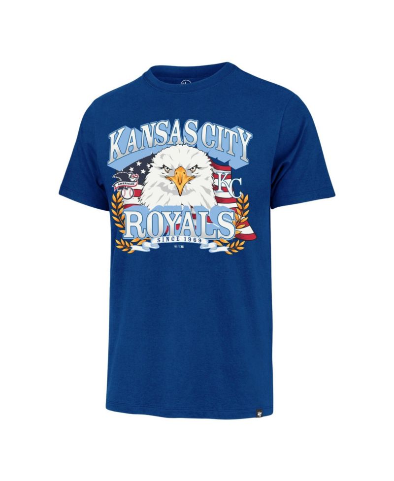 Men's Royal Kansas City Royals Americana Eagle T-Shirt