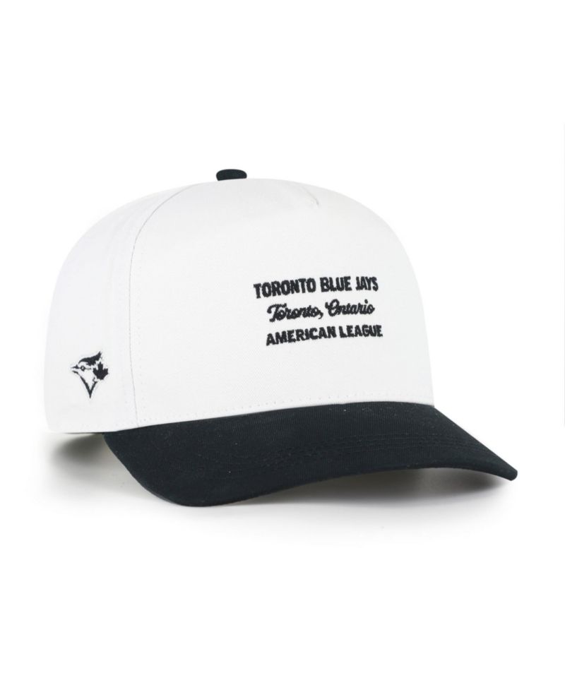 Men's '47 White/Black Toronto Blue Jays Contemporary Two-Tone Hitch Adjustable Hat