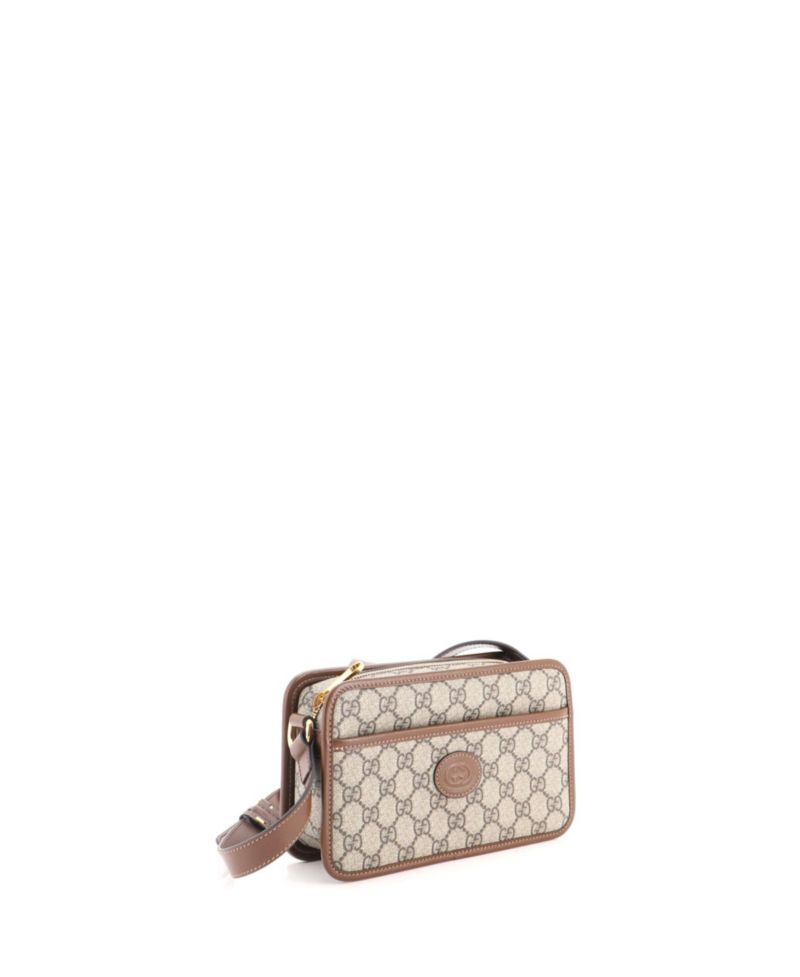 Mini Interlocking G Patch Camera Bag GG Coated Canvas