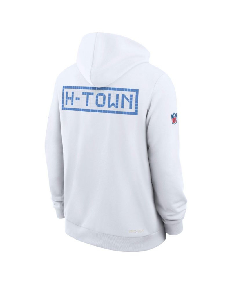 Men's White Houston Texans 2026 Rivalries Collection Sideline Pullover Hoodie