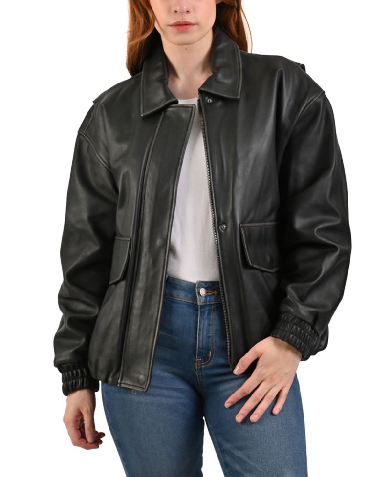 Women's Women s Lamb leather Jacket