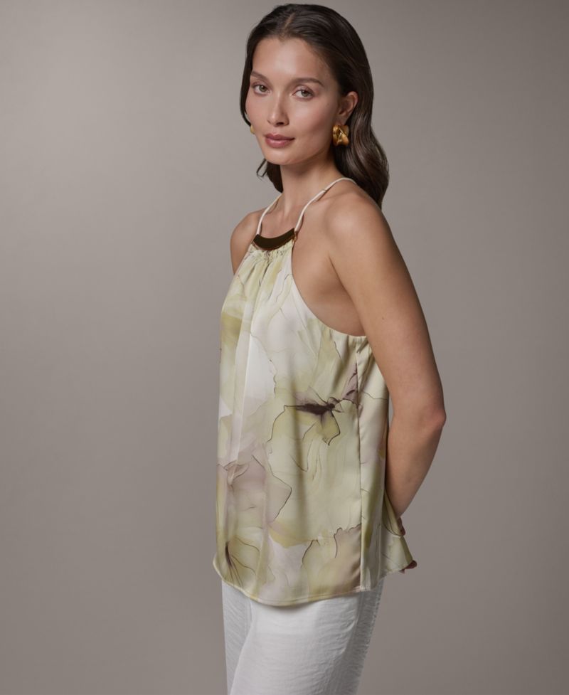 Women's Sleeveless Halter Neck Top