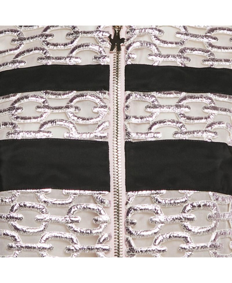 Women's Metallic Pink Lace Lucy Gilet Mini Dress