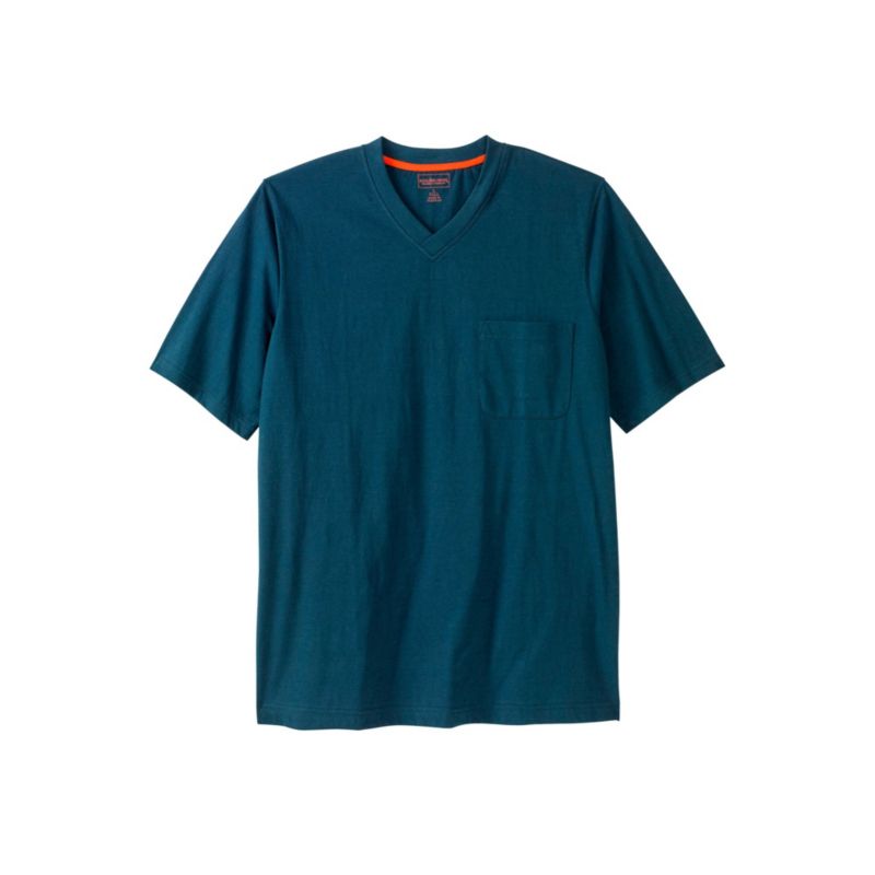 Men's by KingSize Heavyweight Pocket V-Neck Tee