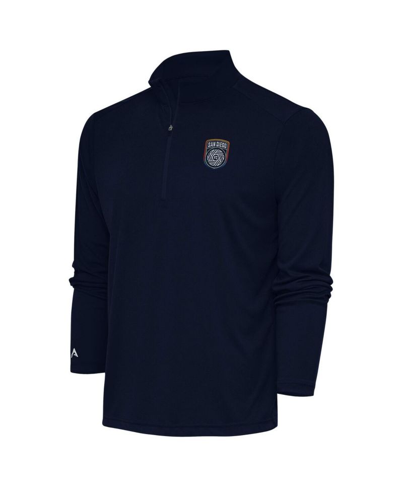 Men's Navy San Diego FC Tribute Quarter-Zip Sweatshirt
