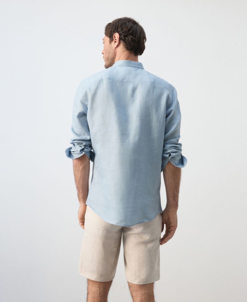Men's Regular-Fit Linen Shirt