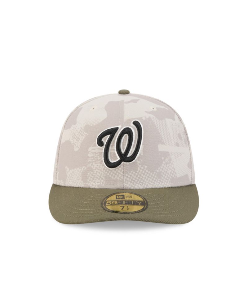 Men's Light Beige/Olive Washington Nationals 2025 Armed Forces Day 59FIFTY Fitted Hat