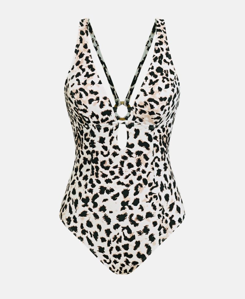 Women's Classic One-Piece Swimsuit with Back O-Ring Detail