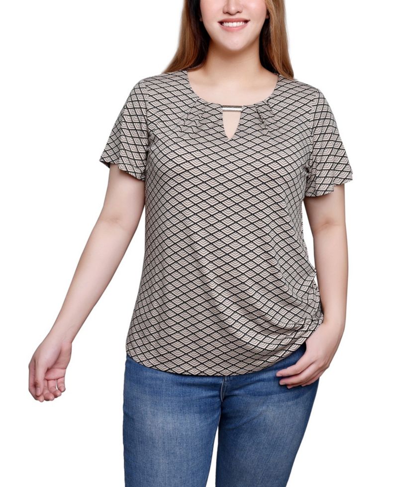 Short Sleeve Top with Hardware